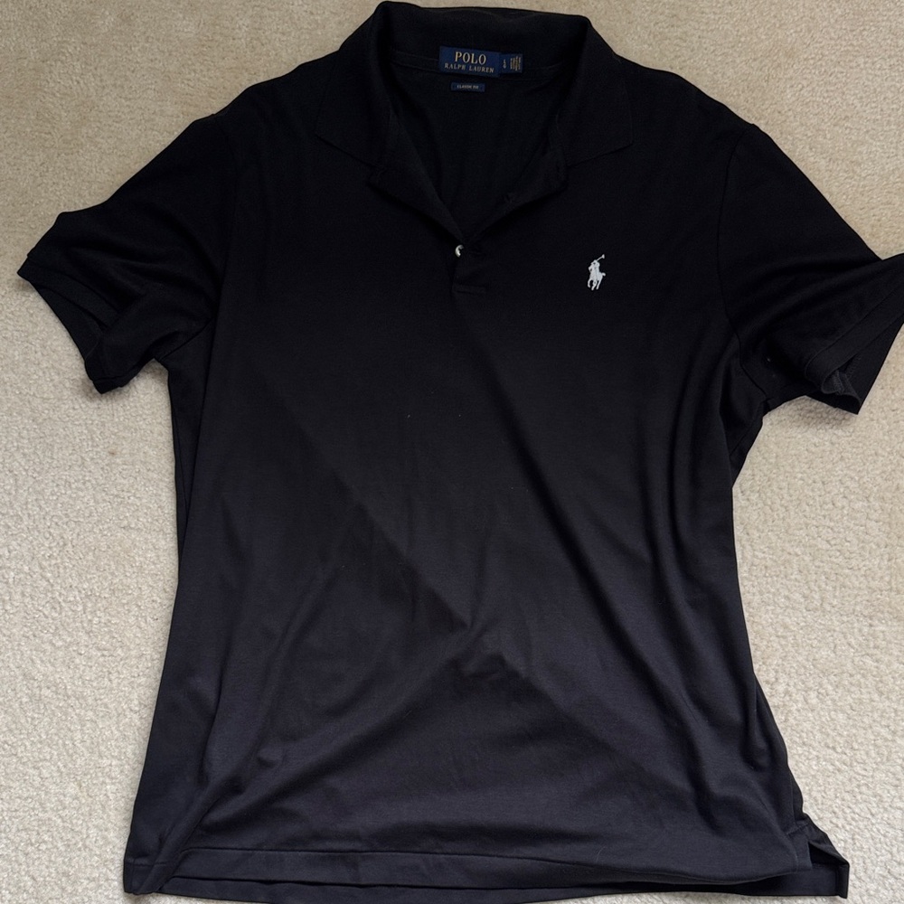 Polo by Ralph Lauren Men's Classic Black and Blue Polo Bundle Size Large